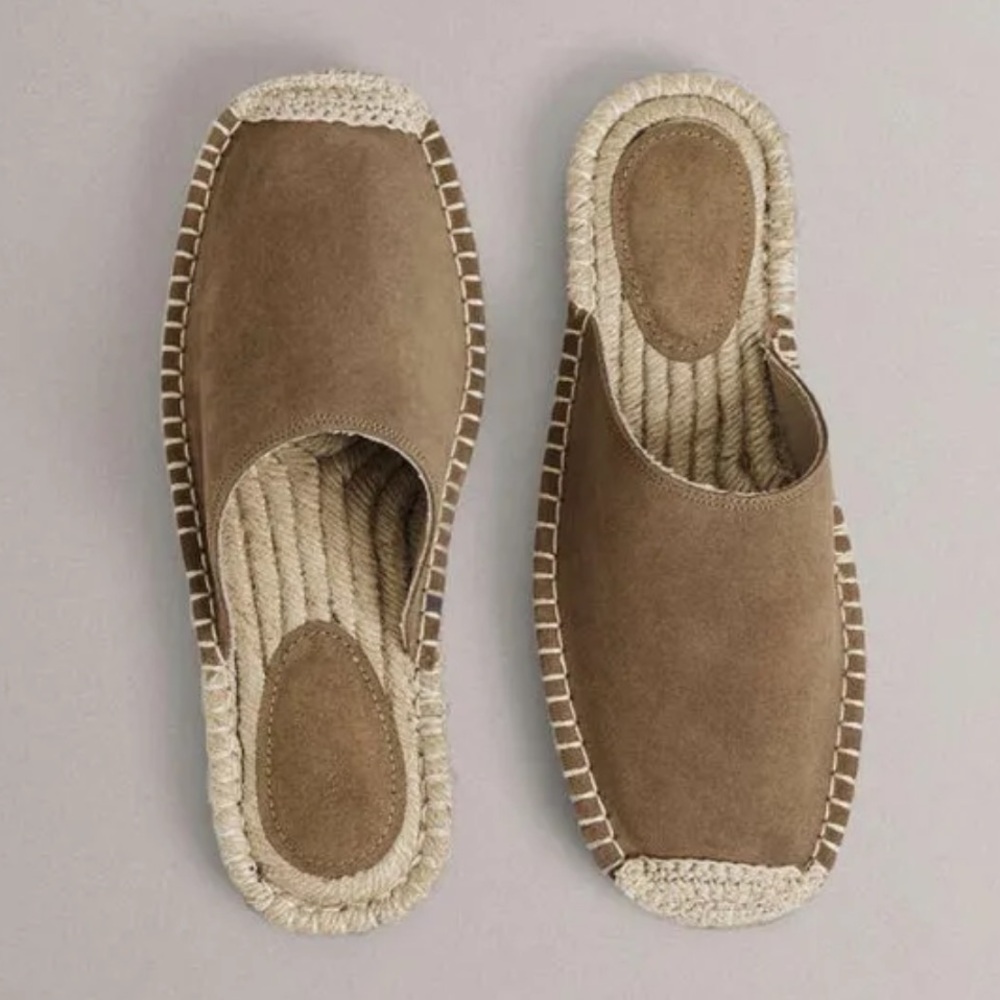 Oysho | suede mule espadrille NWOT